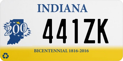 IN license plate 441ZK