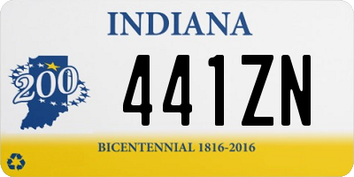 IN license plate 441ZN