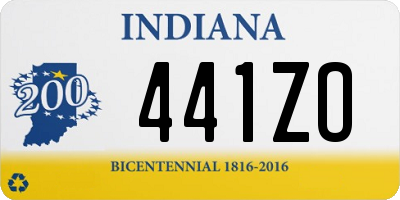 IN license plate 441ZO