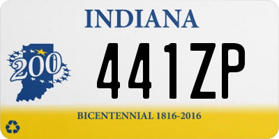 IN license plate 441ZP