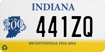 IN license plate 441ZQ