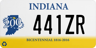 IN license plate 441ZR