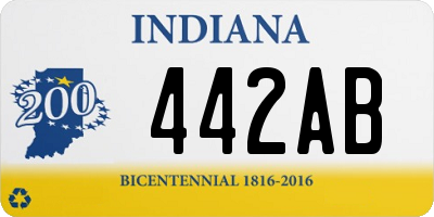 IN license plate 442AB