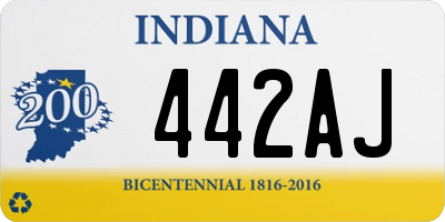IN license plate 442AJ