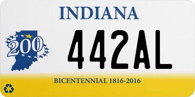 IN license plate 442AL