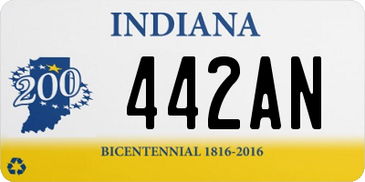 IN license plate 442AN