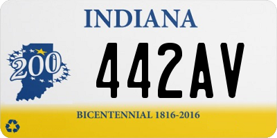 IN license plate 442AV