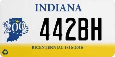 IN license plate 442BH