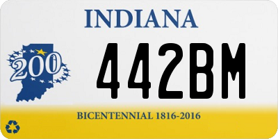 IN license plate 442BM