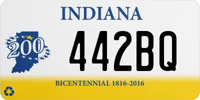 IN license plate 442BQ