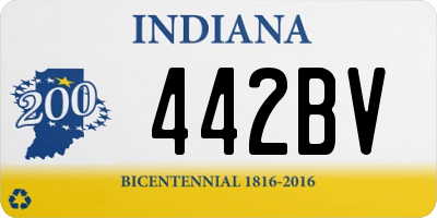 IN license plate 442BV