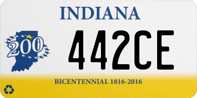 IN license plate 442CE