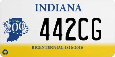 IN license plate 442CG