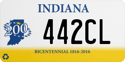 IN license plate 442CL