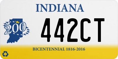 IN license plate 442CT