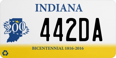 IN license plate 442DA