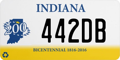 IN license plate 442DB