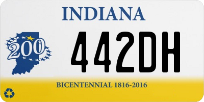 IN license plate 442DH