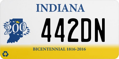 IN license plate 442DN