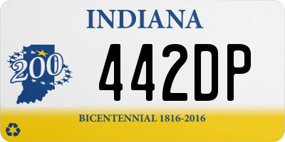 IN license plate 442DP