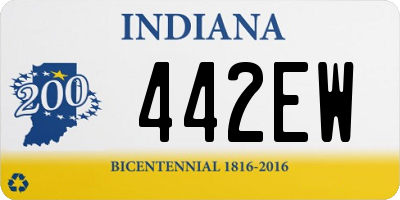 IN license plate 442EW