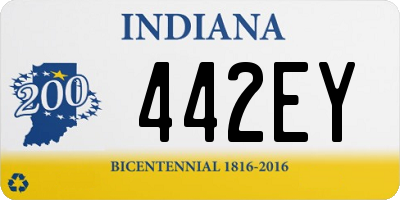 IN license plate 442EY