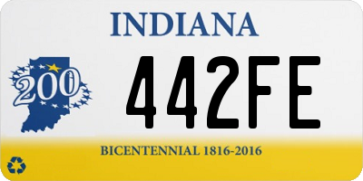 IN license plate 442FE