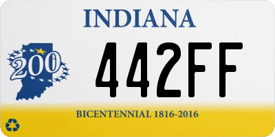 IN license plate 442FF