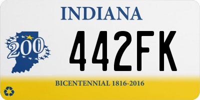 IN license plate 442FK