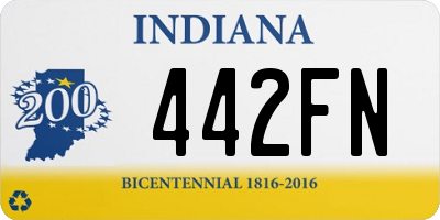 IN license plate 442FN