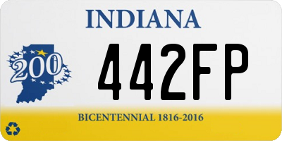 IN license plate 442FP