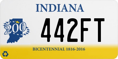 IN license plate 442FT