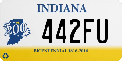 IN license plate 442FU