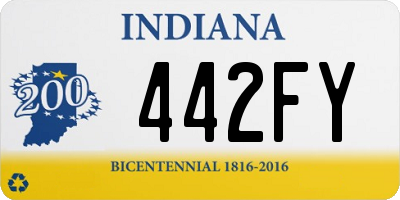 IN license plate 442FY