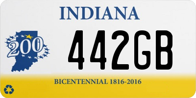 IN license plate 442GB