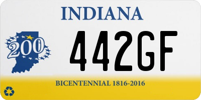 IN license plate 442GF