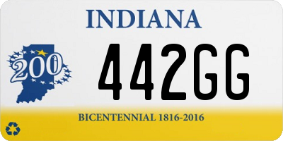 IN license plate 442GG