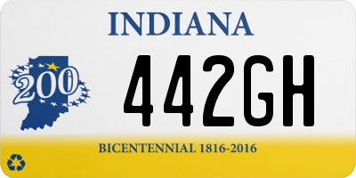IN license plate 442GH