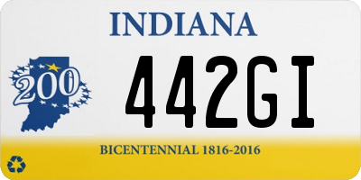 IN license plate 442GI