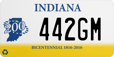 IN license plate 442GM