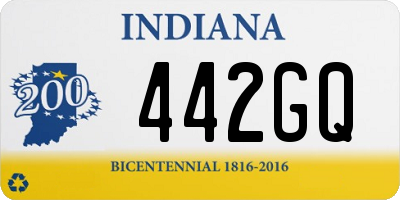 IN license plate 442GQ