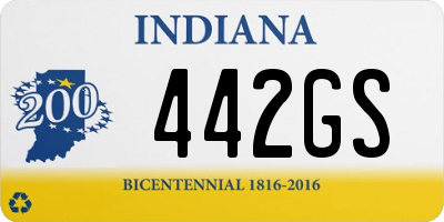 IN license plate 442GS