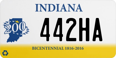 IN license plate 442HA
