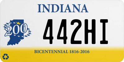 IN license plate 442HI