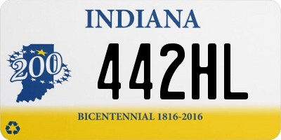 IN license plate 442HL