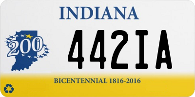 IN license plate 442IA