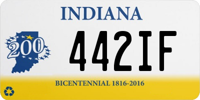 IN license plate 442IF