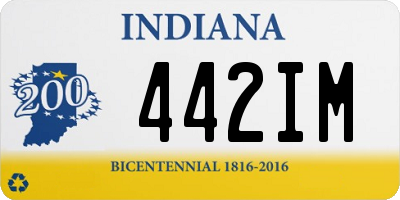 IN license plate 442IM