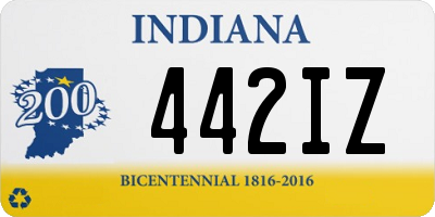 IN license plate 442IZ