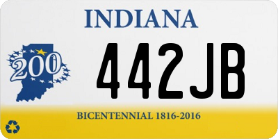 IN license plate 442JB